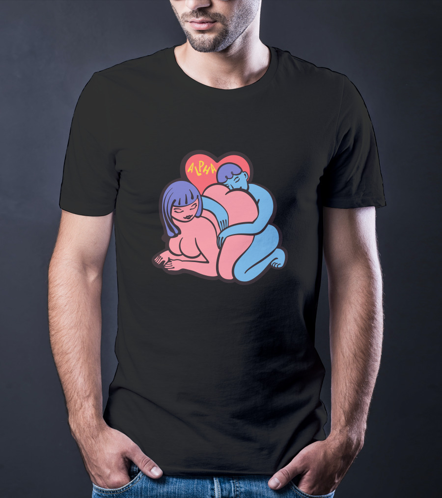 Alpha Channeling Snuggle Heart Embrace T-Shirt