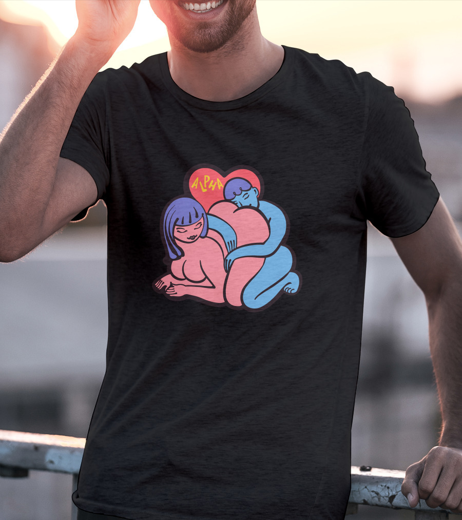 Alpha Channeling Snuggle Heart Embrace T-Shirt