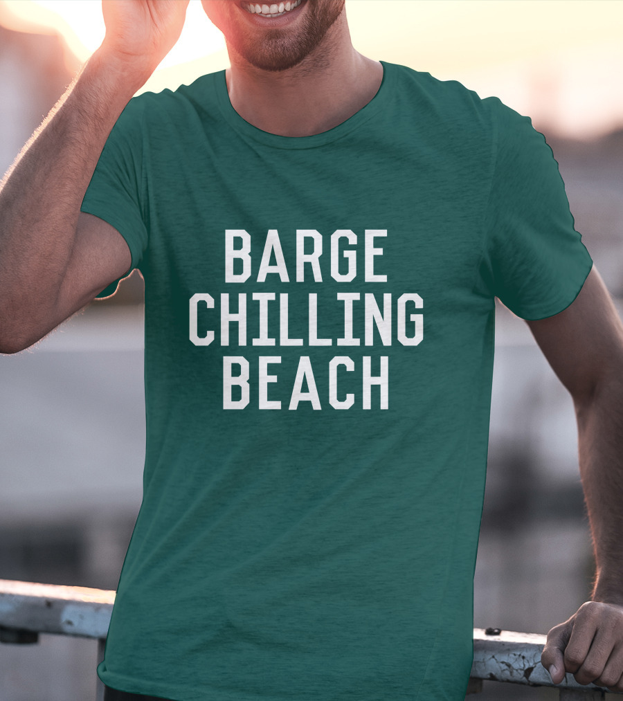 Barge Chilling Beach English Bay Vancouver Park BC Is Awesome T-Shirt