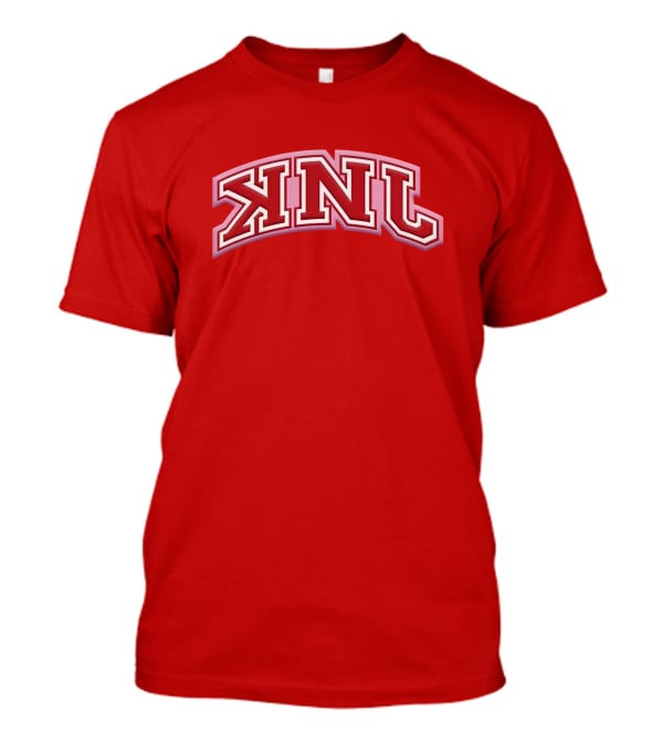 KNJ Merch Collegiate Garnet KNL Arched Text T-Shirt