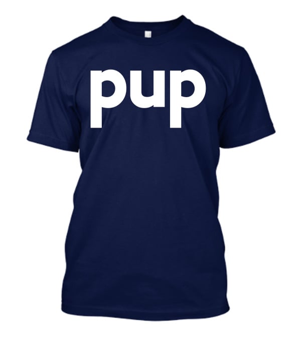 Gannondork Pup Bold Text Navy Background T-Shirt
