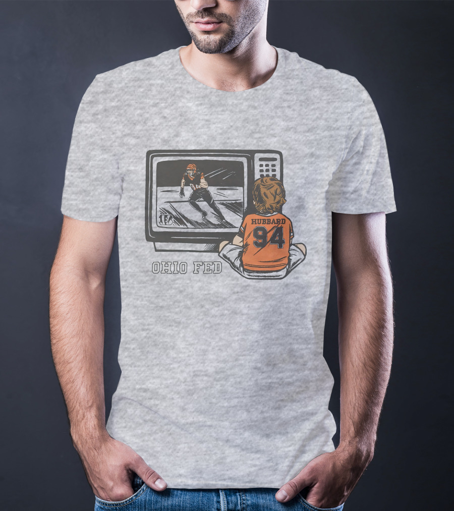 Cincinnati Bengals Sam Hubbard Ohio Fed 94 TV Retro Football T-Shirt
