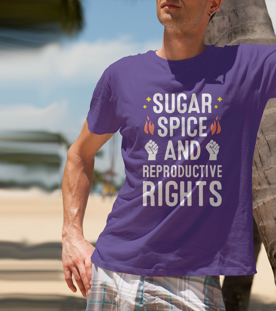 SirKatelyn Sugar Spice And Reproductive Rights Fist And Flame T-Shirt