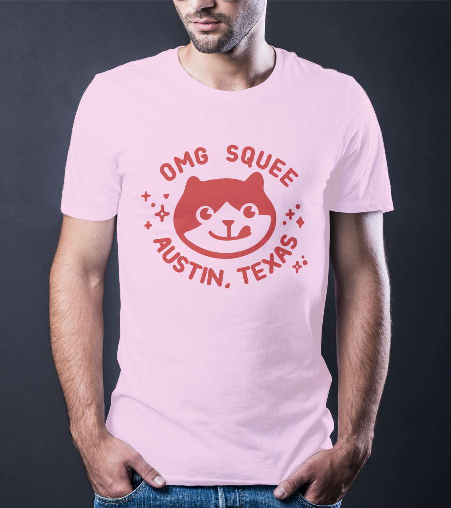 OMG Squee Austin Texas Cute Cat T-Shirt