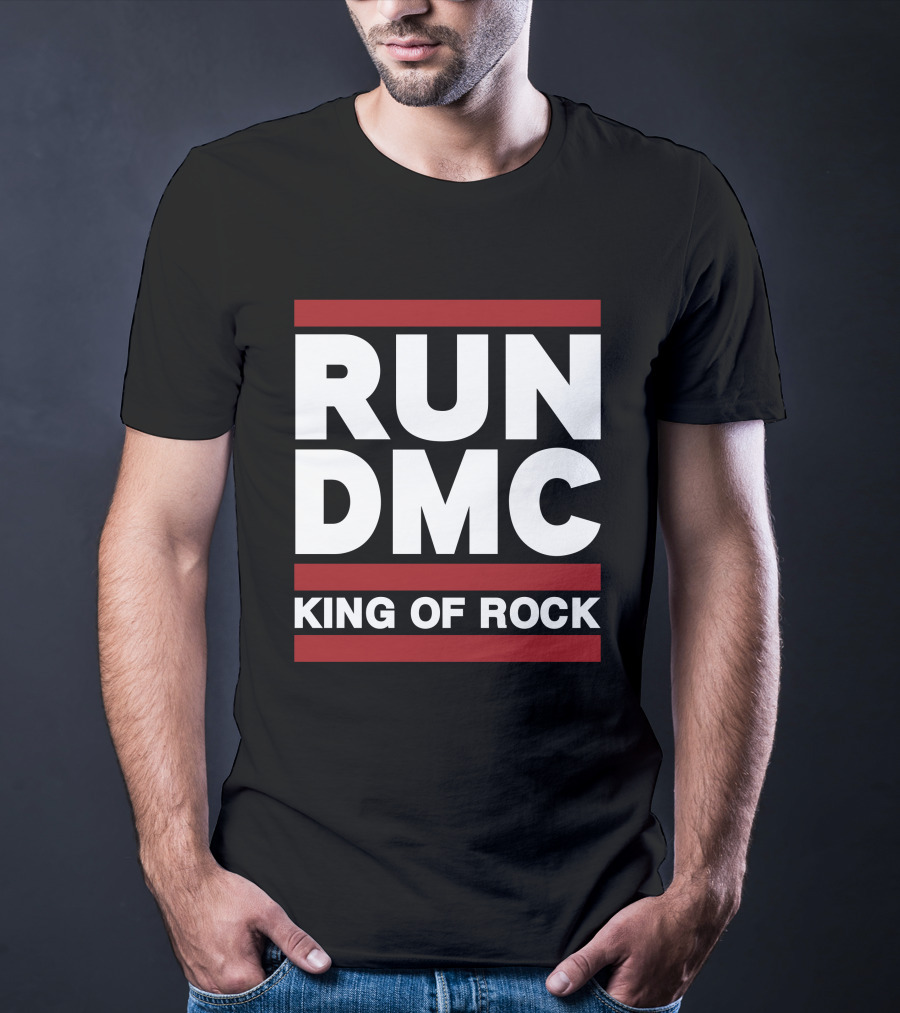 Allinhiphop Run DMC King Of Rock Retro T-Shirt