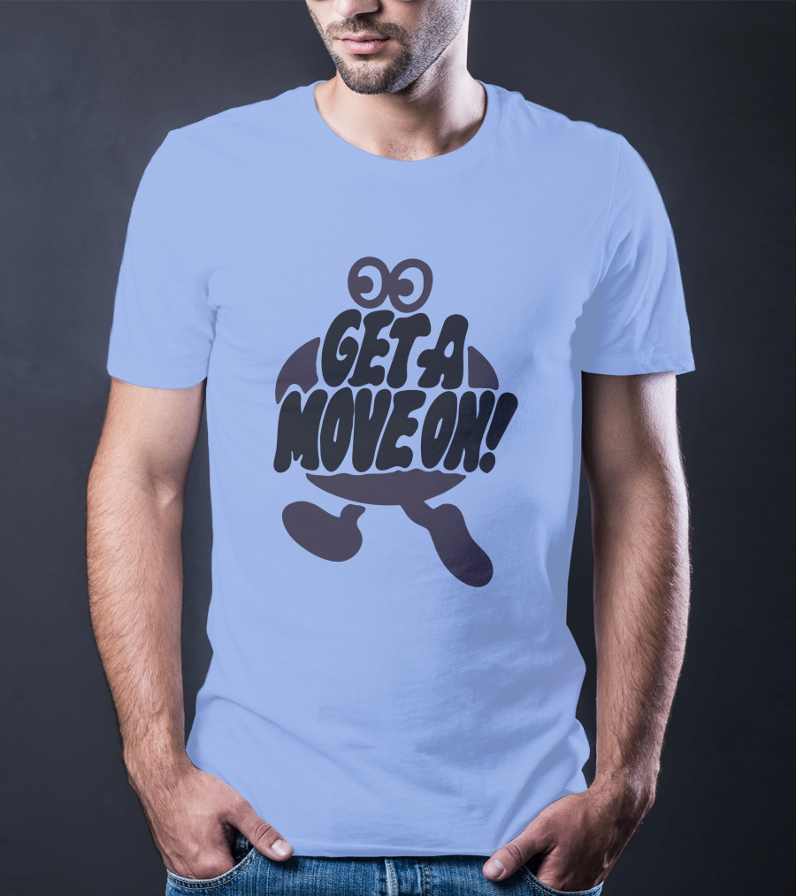 Jahdiary Get A Move On Playful Running Character T-Shirt