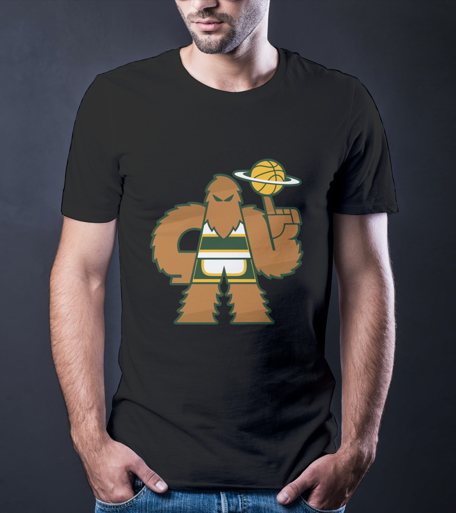 Simplyseattle Merch Super Squatch Basketball T-Shirt