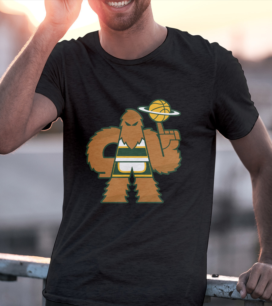 Simplyseattle Merch Super Squatch Basketball T-Shirt