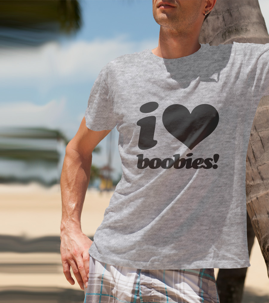 Rash I Love Boobies I Heart Boobies T-Shirt