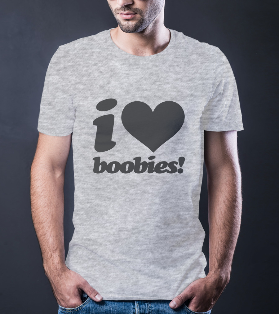Rash I Love Boobies I Heart Boobies T-Shirt
