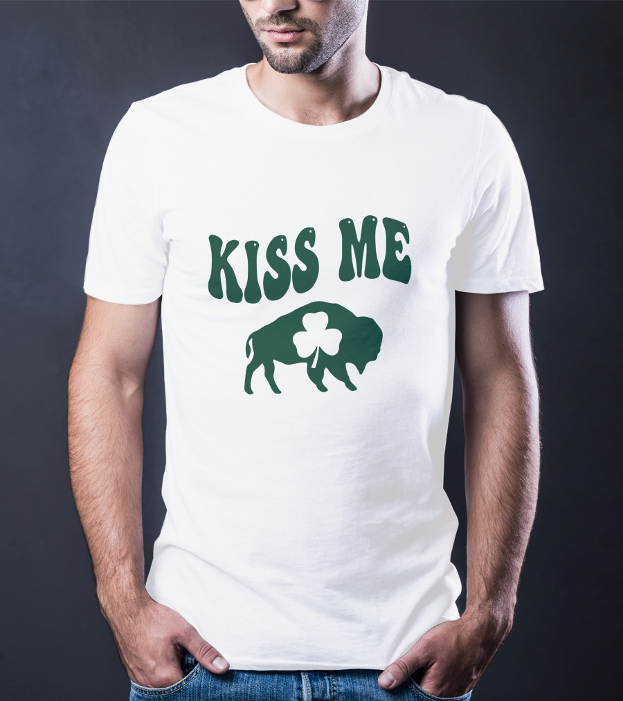 Kiss Me Buffalo Shamrock St. Patrick's Day T-Shirt