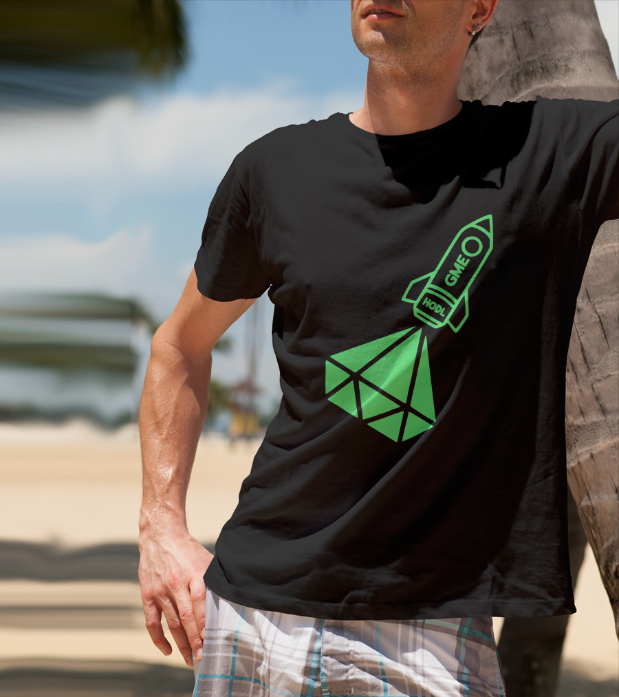 GME HODL Rocket To The Moon St. Patrick's Day Green T-Shirt