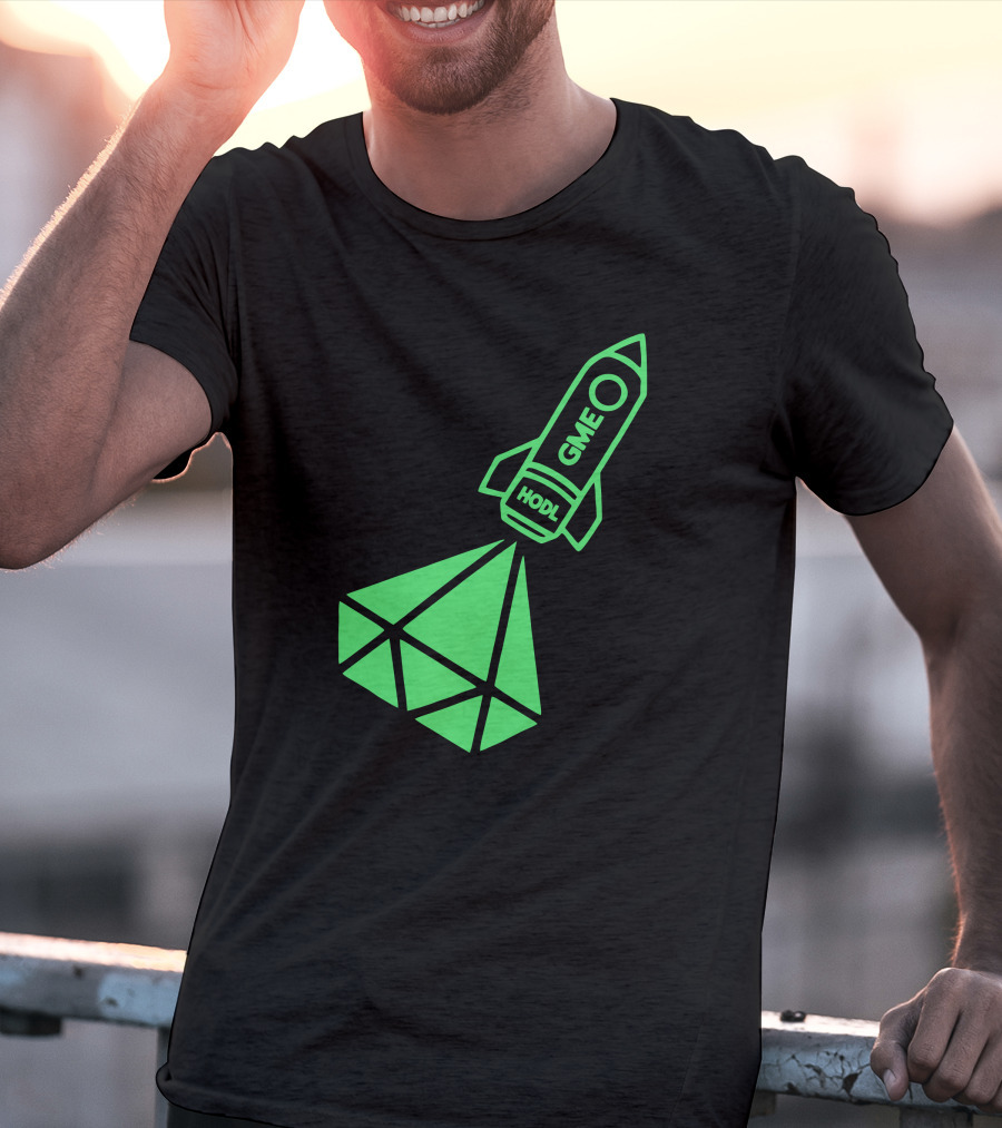 GME HODL Rocket To The Moon St. Patrick's Day Green T-Shirt