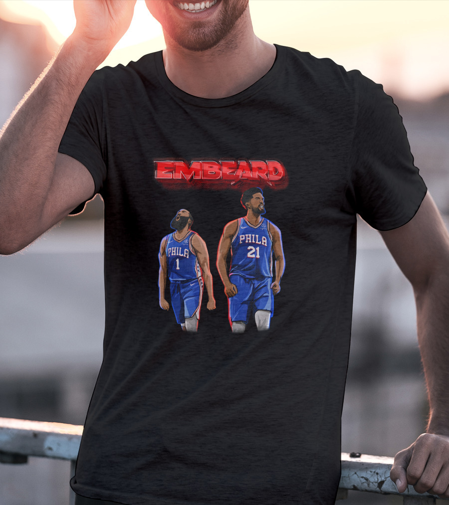 Embeard Philly Dynamic Duo Philadelphia 76ers Dsaraiyart Creator Spring T-Shirt