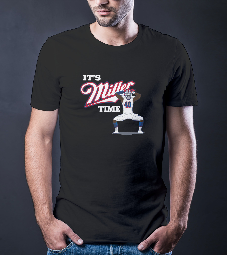 Ctwpod It's Miller Time Von Miller Buffalo Bills Circling The Wagons T-Shirt