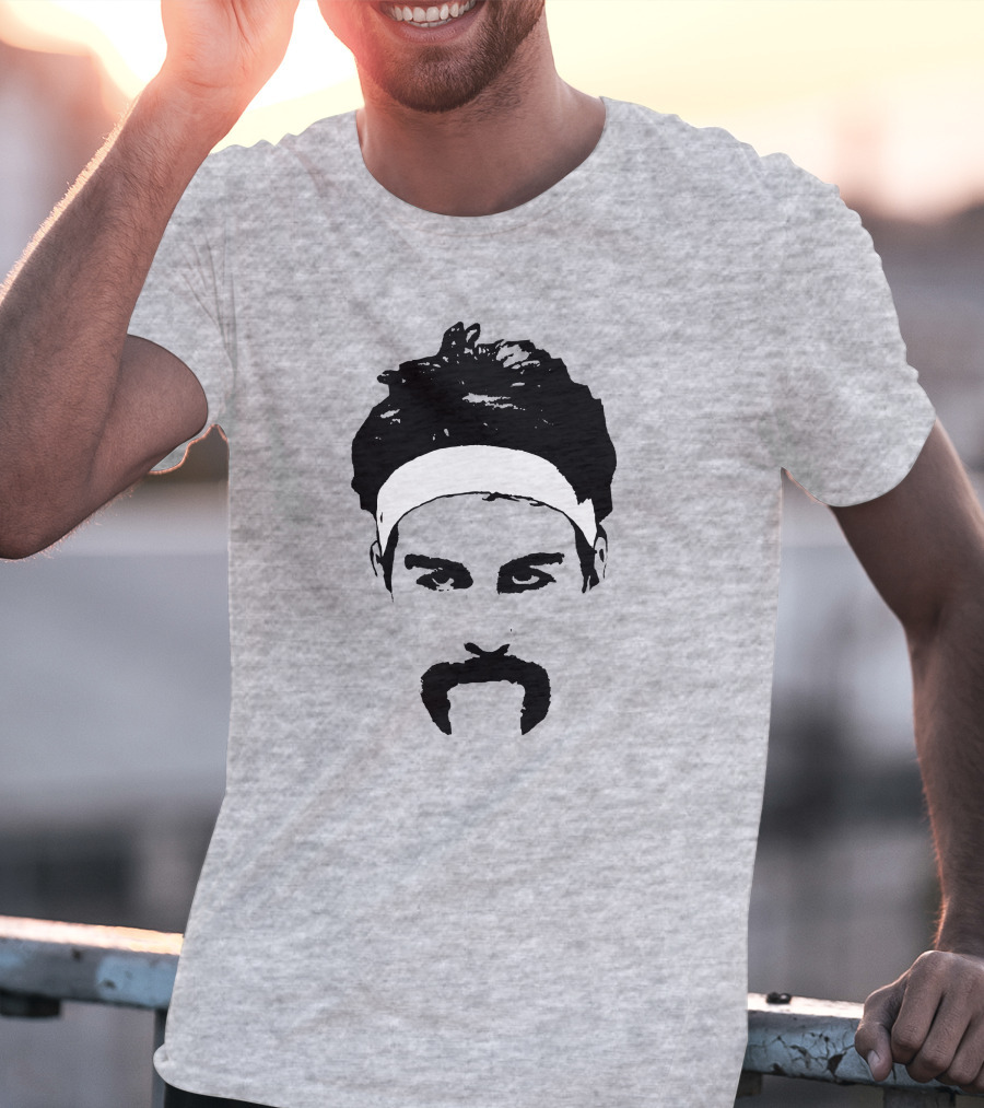 Drew Timme Mustache Gonzaga Fan Big Head T-Shirt
