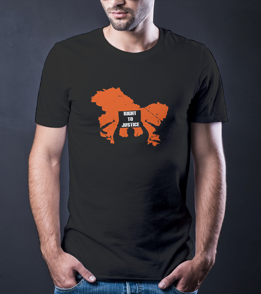 Vivek Ranjan Agnihotri Right To Justice Genocide Akshay Dhanak Kashmir Map T-Shirt