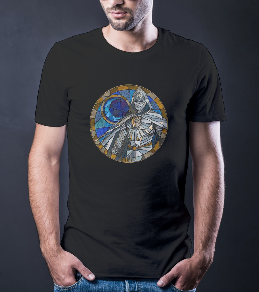 Disney Marvel Moon Knight Stained Glass Hottopic Moon T-Shirt