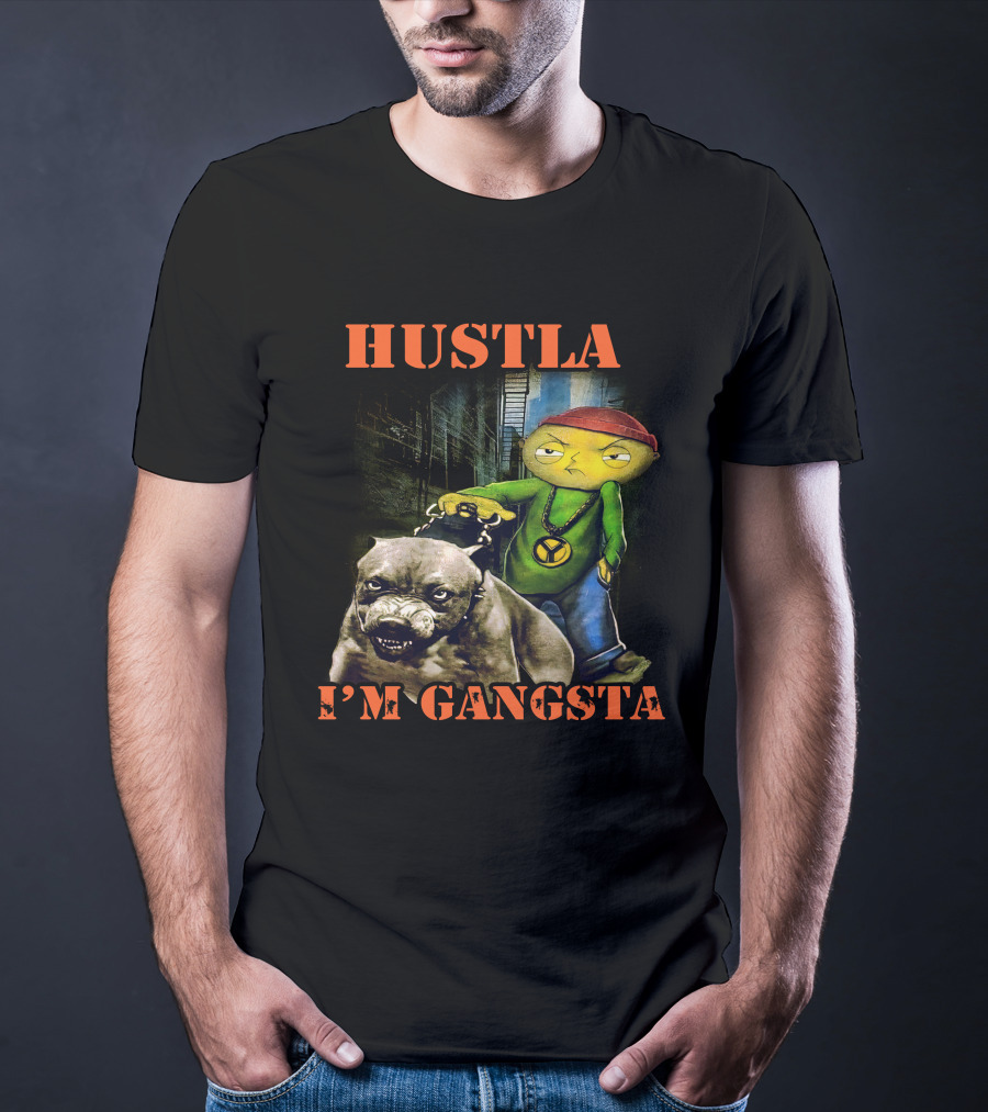 Hustla I'm Gangsta Vintage 90's Stewie MikeDiva T-Shirt