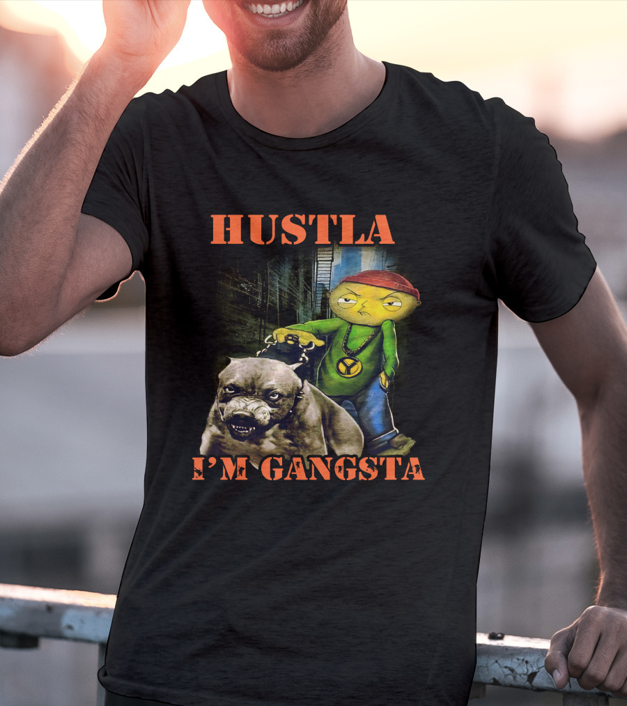 Hustla I'm Gangsta Vintage 90's Stewie MikeDiva T-Shirt