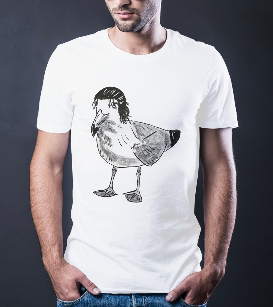 Eren Yeager Seagull Toast Guy Bird Anime Meme T-Shirt
