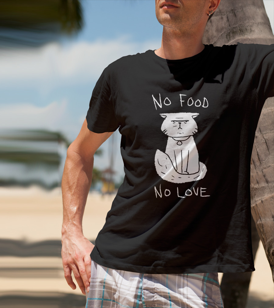 DeadByDayLightShop Meg's Cat No Food No Love T-Shirt