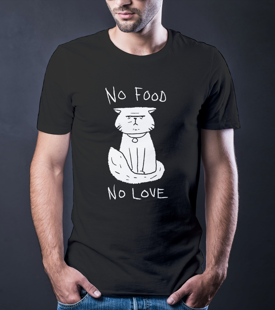 DeadByDayLightShop Meg's Cat No Food No Love T-Shirt