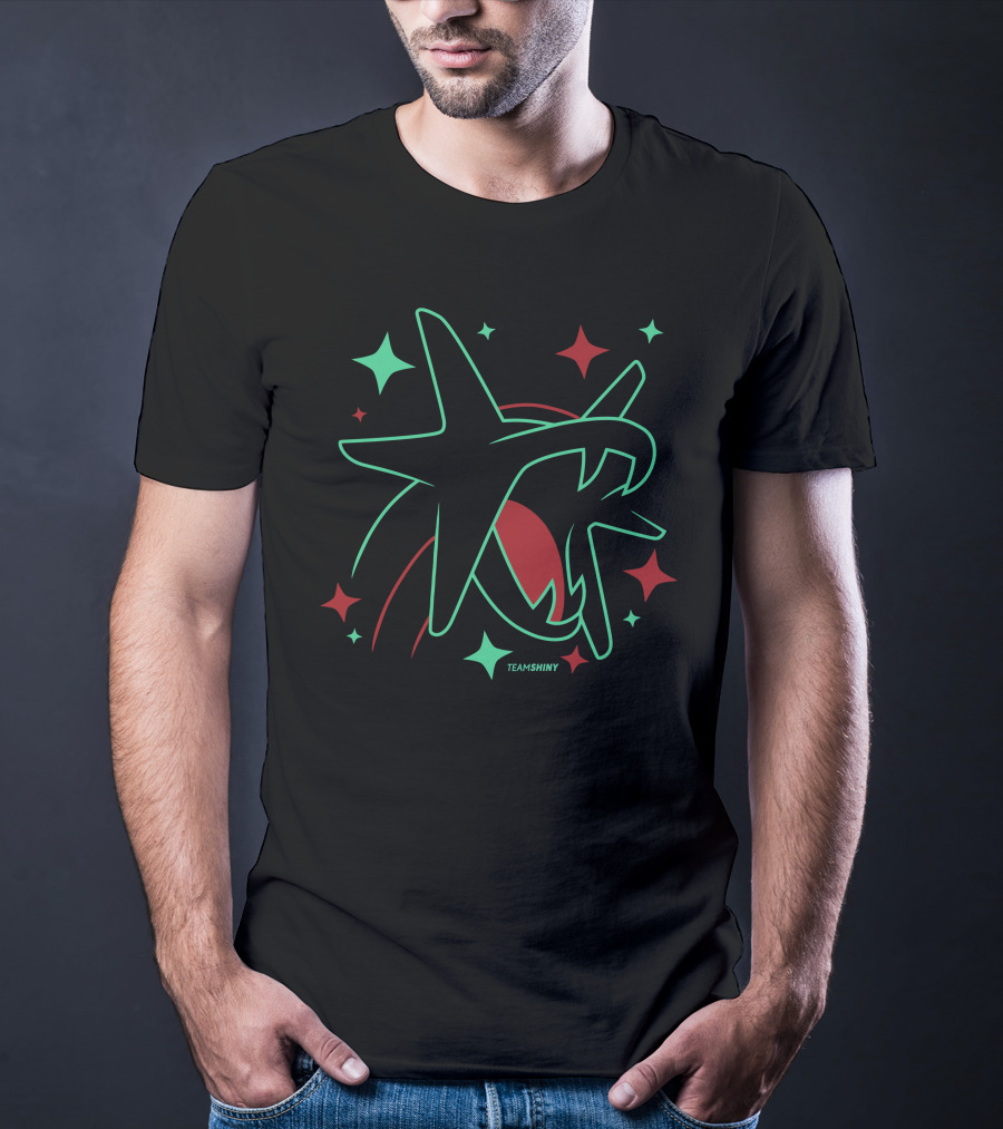 Adrive Merchland Team Shiny 373 Starry Neon Rayquaza T-Shirt