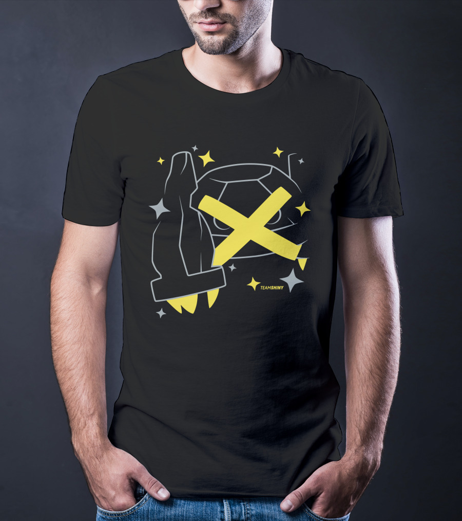 Adrive Merchland Team Shiny 376 Yellow X And Star T-Shirt