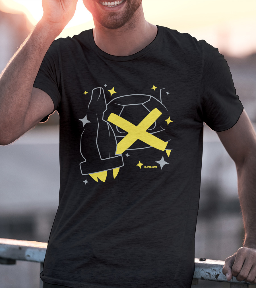 Adrive Merchland Team Shiny 376 Yellow X And Star T-Shirt