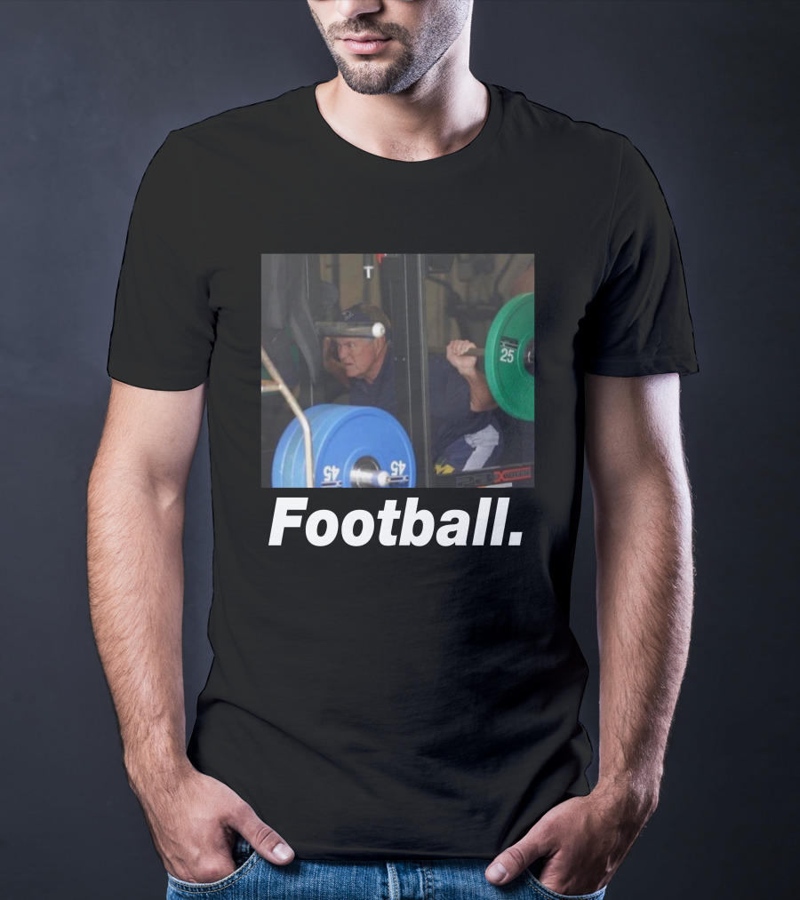 The Pat McAfee Show Football Boston Connor Gym Weightlifting Football T-Shirt