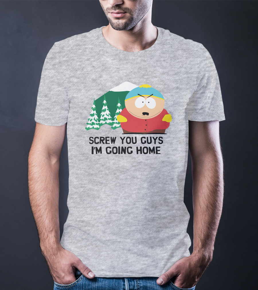 South Park Screw You Guys I'm Going Home Cartman Mountains Scene T-Shirt