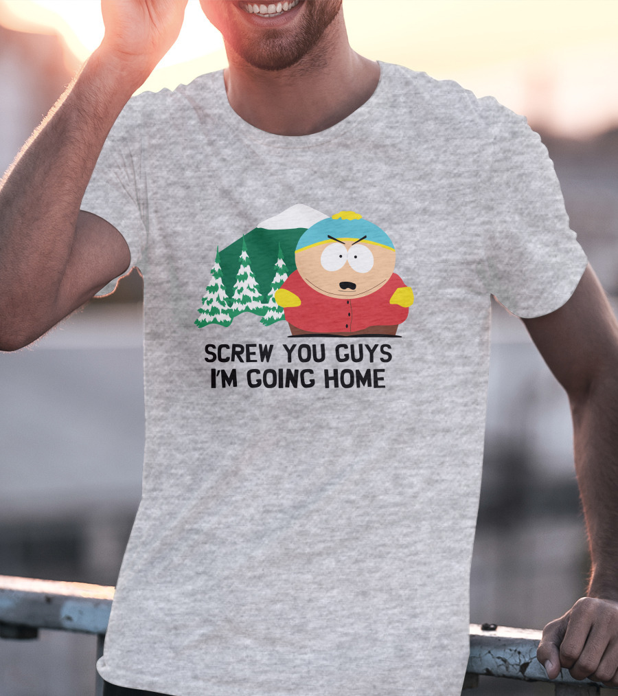 South Park Screw You Guys I'm Going Home Cartman Mountains Scene T-Shirt