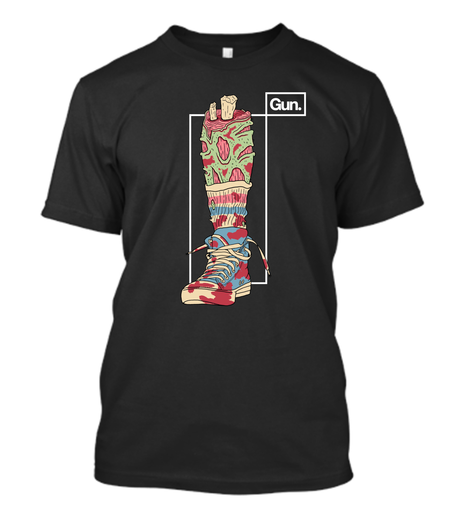 Guninteractive Shop Fresh Kicks Zombie Sneaker T-Shirt