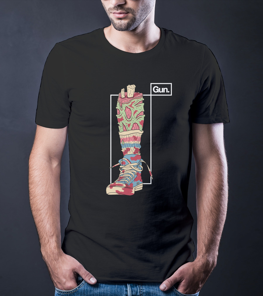 Guninteractive Shop Fresh Kicks Zombie Sneaker T-Shirt