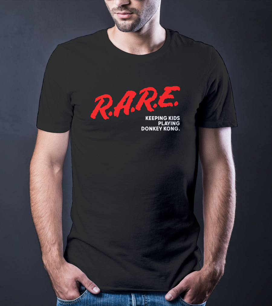 R.A.R.E. Keeping Kids Playing Donkey Kong T-Shirt