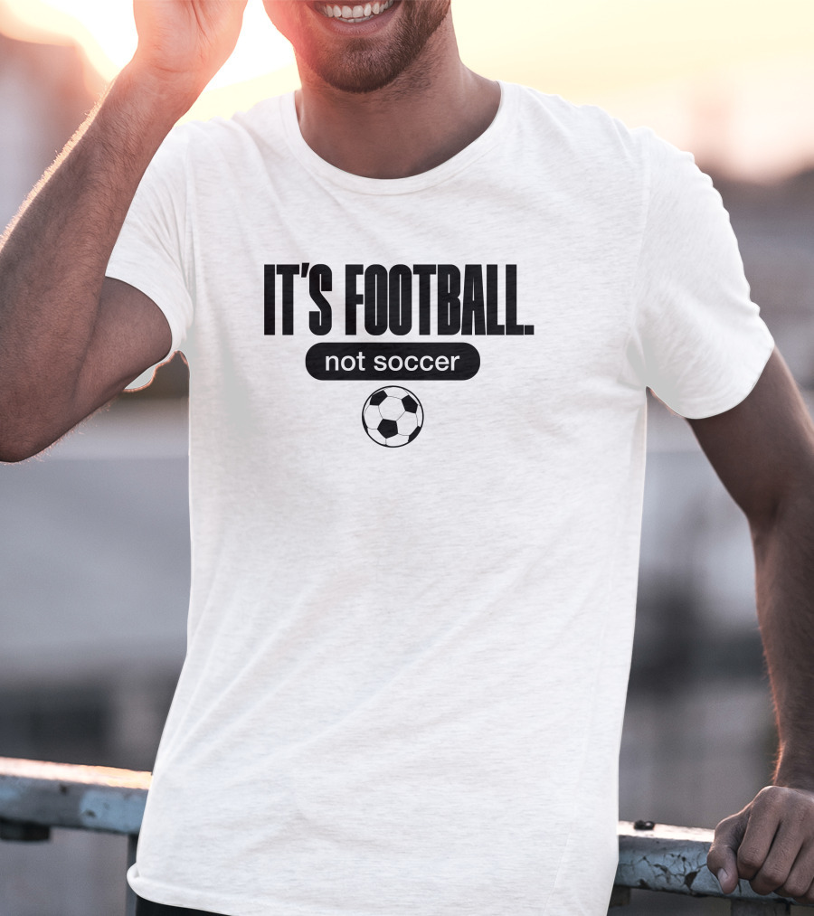 It's Football Not Soccer NBA 2K Uki Soccer Ball T-Shirt