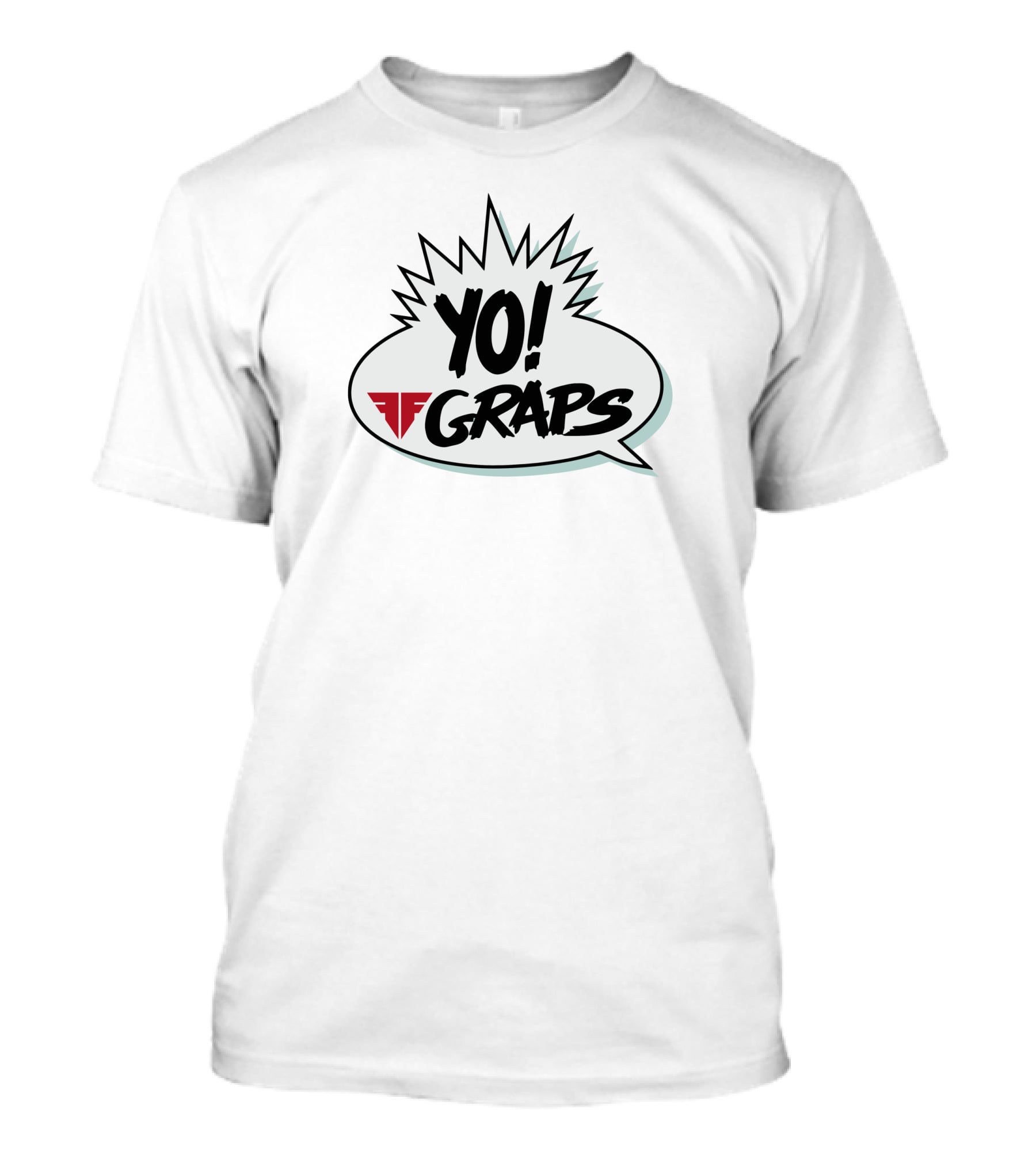 Fightful Shop Yo Raps Yo Graps Speech Bubble T-Shirt