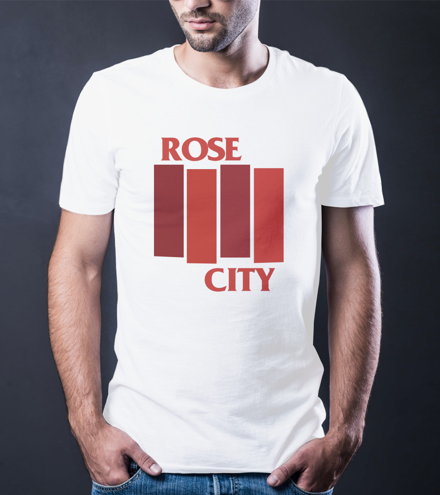 Rivetgear Shop Rose City Flag Rivet Gear Red Bar T-Shirt