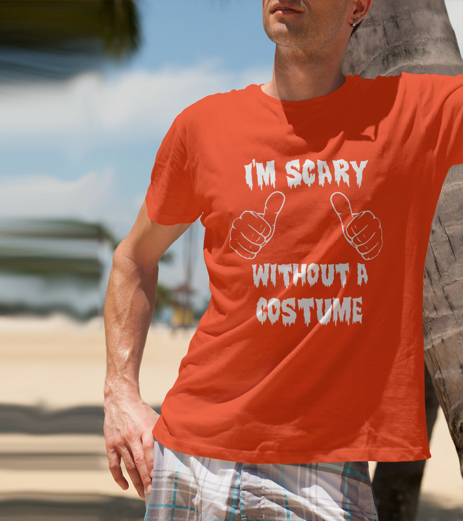 I'm Scary Without A Costume Thumbs Up Sinister Sidney T-Shirt