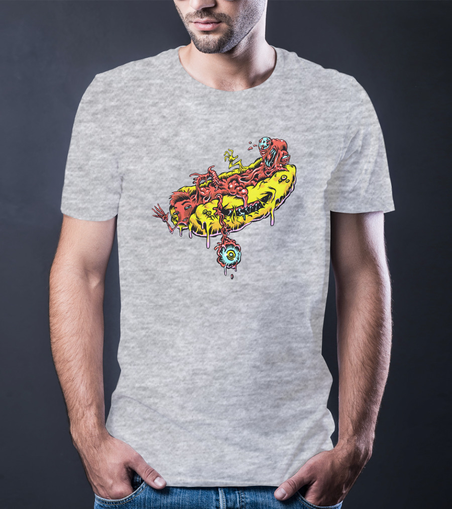 Drew Gooden Merch Hot Dog Surreal Monster Melt Dripping Eyeball T-Shirt
