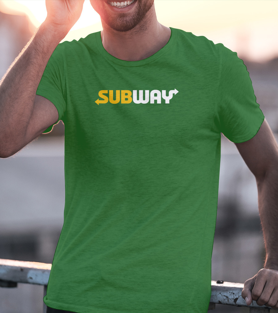 Keefler Subway Logo With Green Background T-Shirt