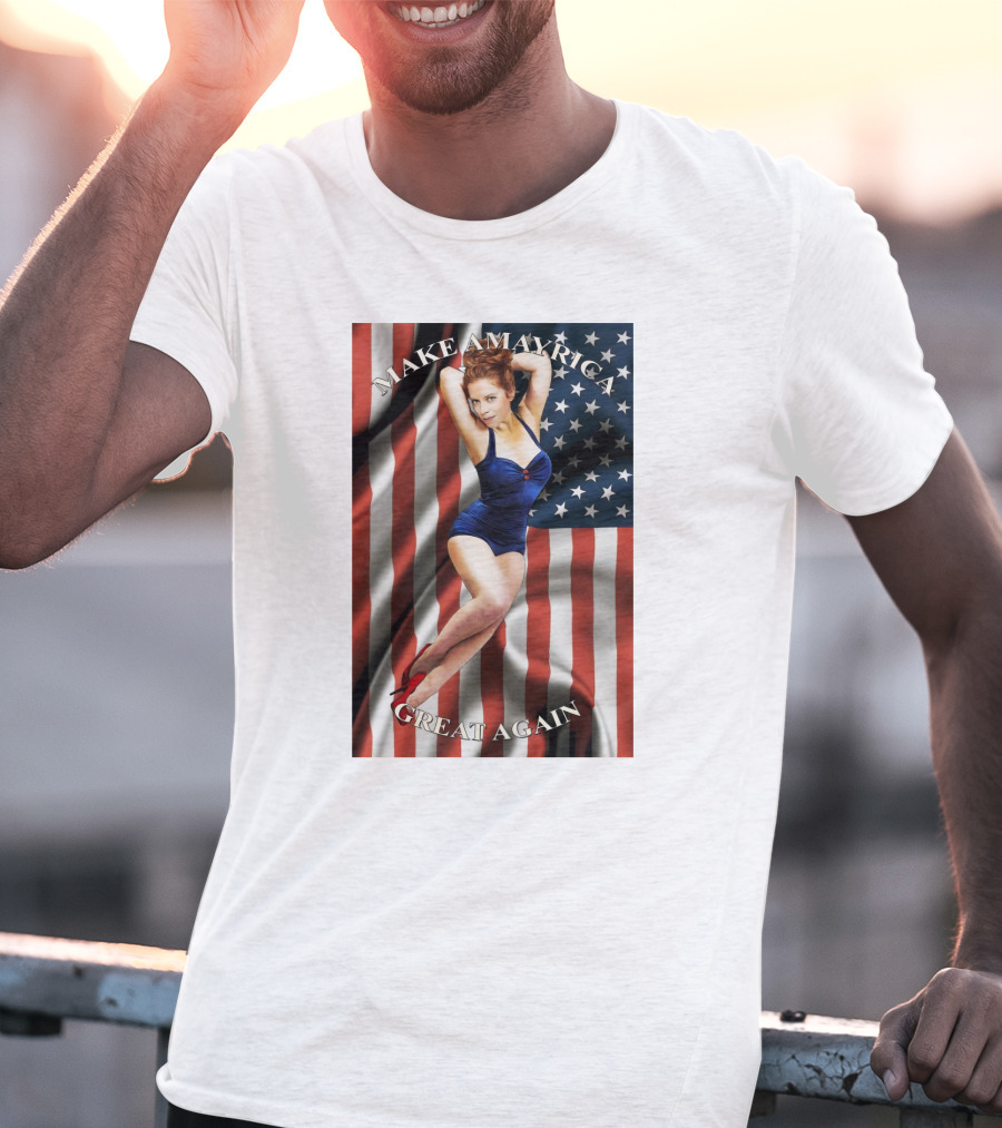 Make America Great Again US Flag Pin-Up Model T-Shirt