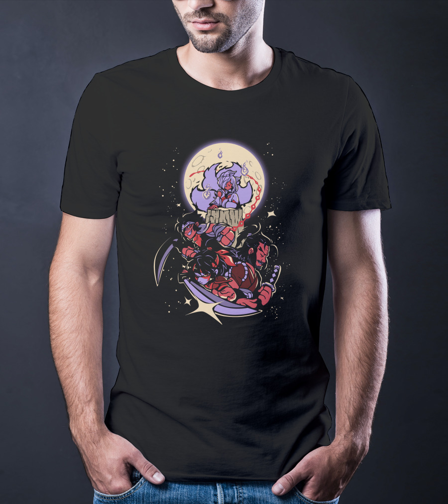 The Yetee Shop Brawlhalla Moonlit Legends Characters Under Full Moon T-Shirt