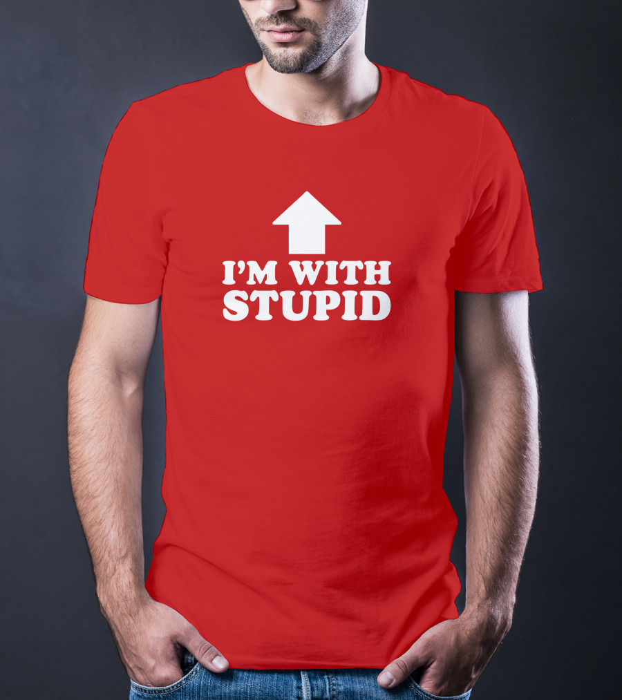 Vlog Creations Merch I'm With Stupid Arrow T-Shirt