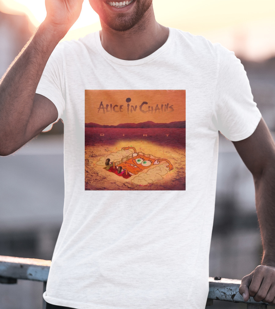 Alice In Chains Dirt Parody SpongeBob SquarePants Mocha Bigwanger12 T-Shirt