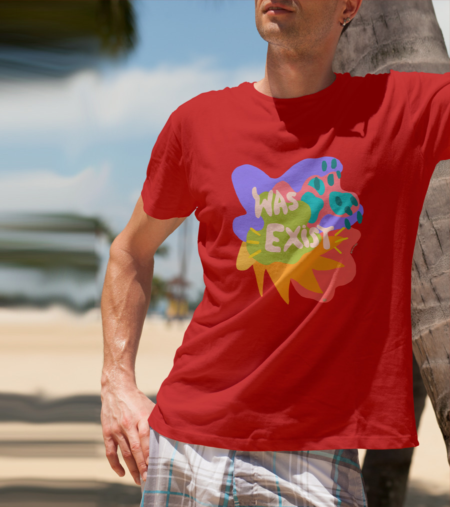 Soleoado Leȯ Was Exist Was Exist Colorful Abstract T-Shirt