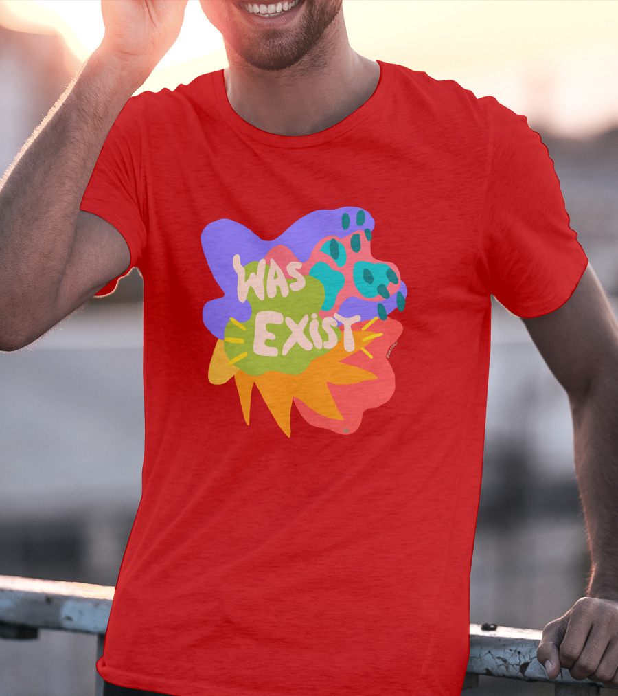 Soleoado Leȯ Was Exist Was Exist Colorful Abstract T-Shirt