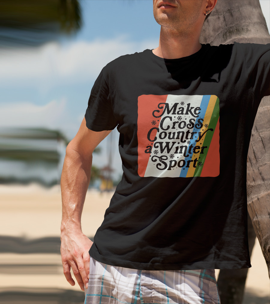 Kyle Merber Make Cross Country A Winter Sport Diadora Colorful Stripe T-Shirt