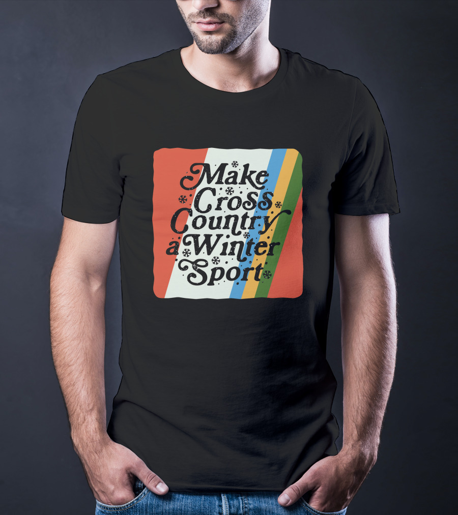 Kyle Merber Make Cross Country A Winter Sport Diadora Colorful Stripe T-Shirt